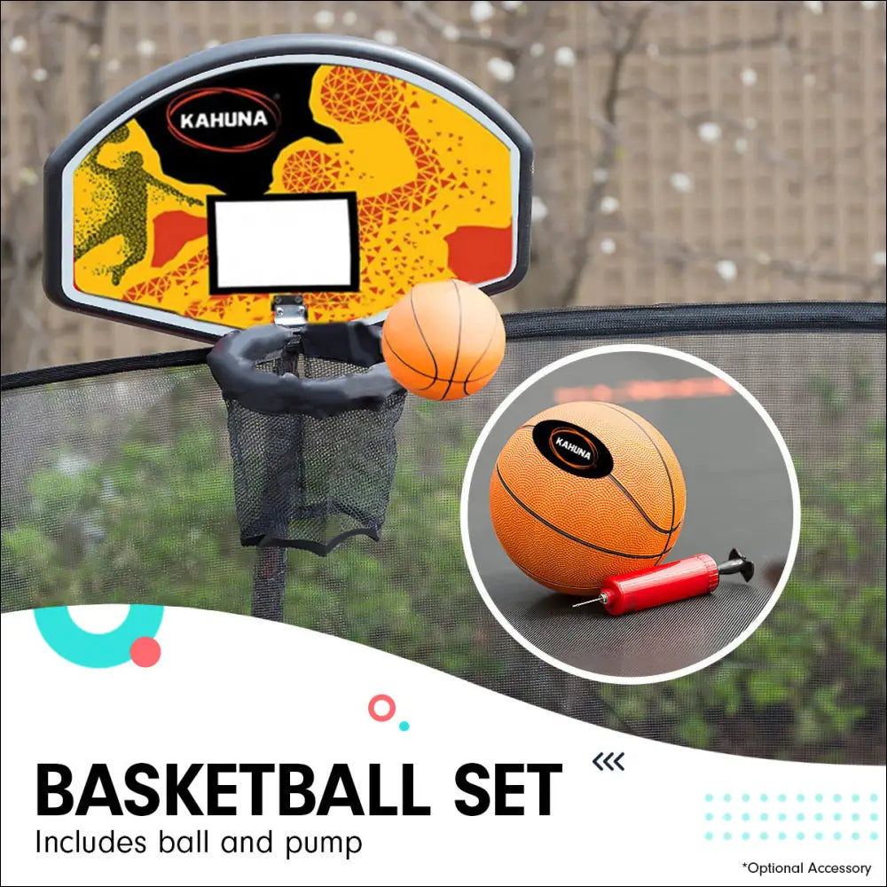 Kahuna 8ft Outdoor Trampoline Kids Children With Safety