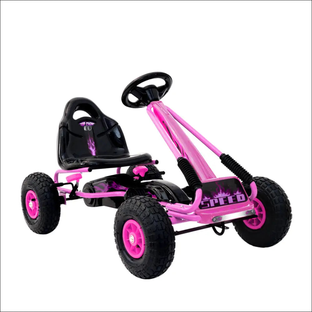 Rigo Kids Pedal Go Kart Car Ride On Toys Racing Bike Rubber Dynamic racing machine with endless fun in Kids Pedal Go Kart Car