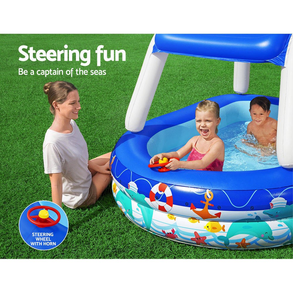 Kids Play Pools Above Ground Inflatable Swimming Pool Canopy Endless summer fun with Above Ground Inflatable Pool for Kids